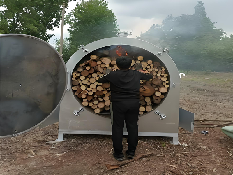 Carbonization process of carbonization furnace